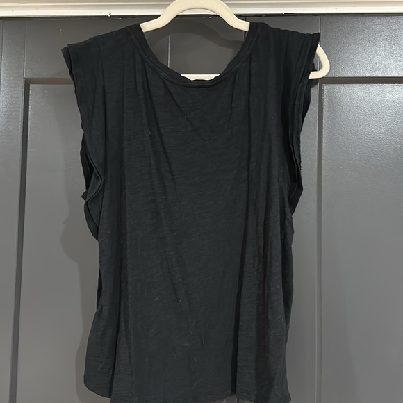 Liverpool black tank with simple ruffles - Picture 3 of 4